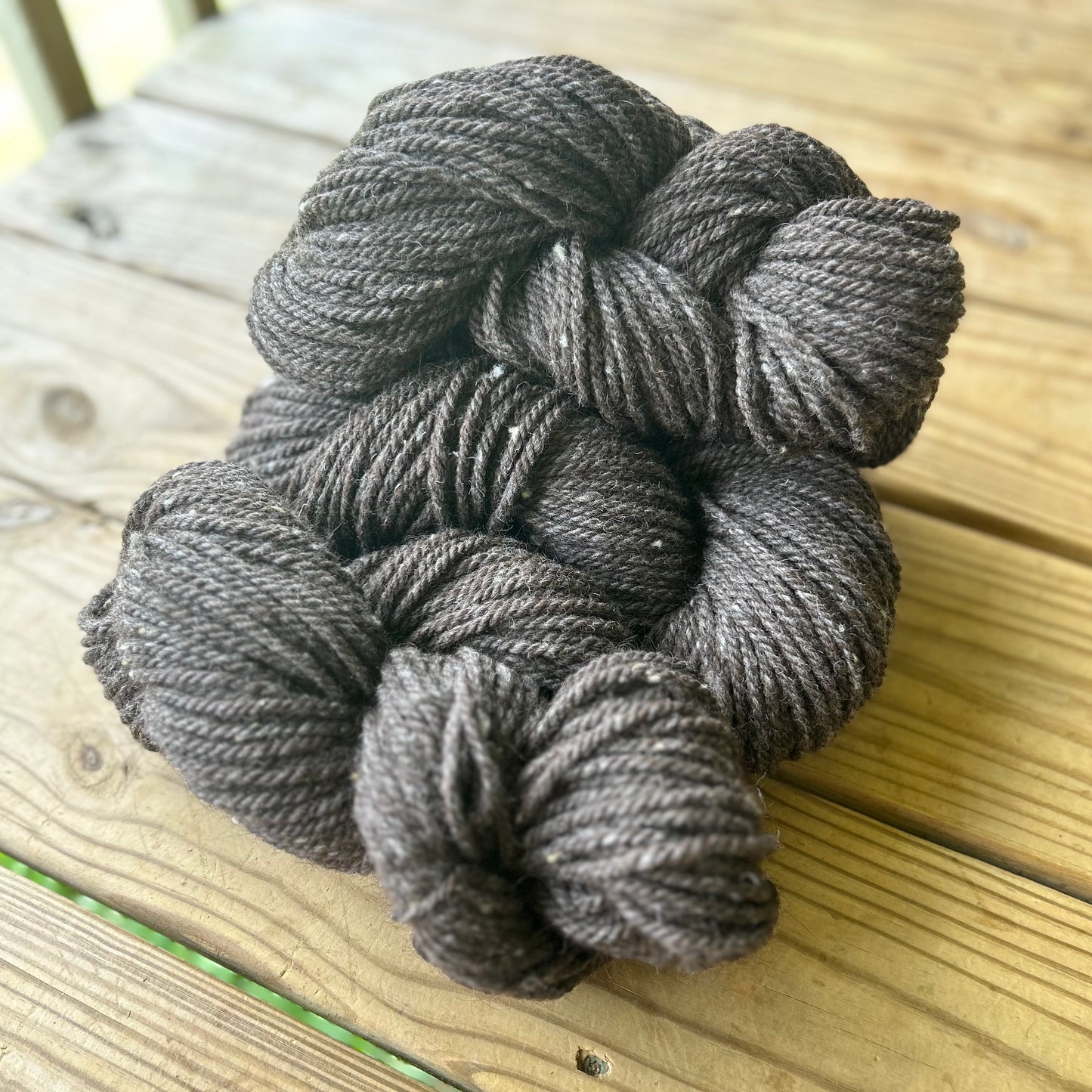 Rustic Brown Heather Alpaca/Merino Blend Bulky