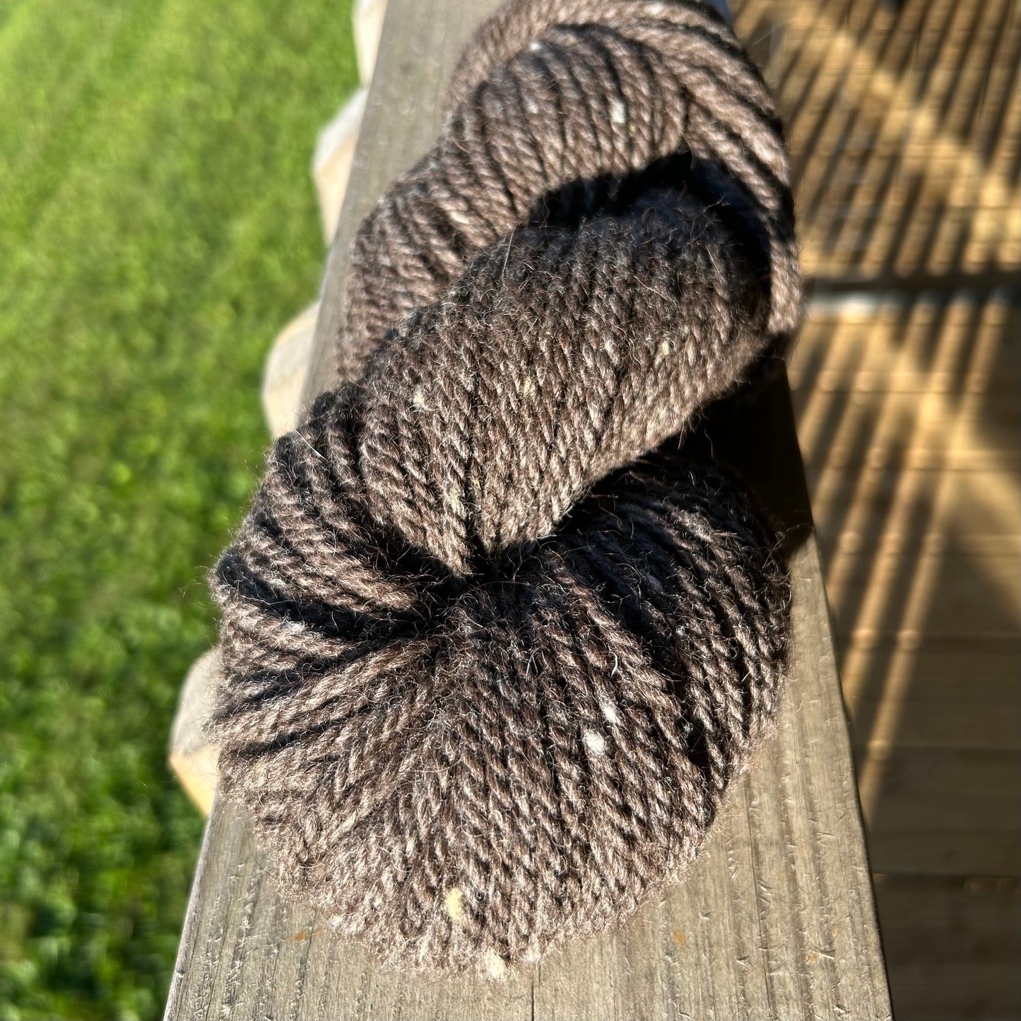 Rustic Brown Heather Alpaca/Merino Blend Bulky