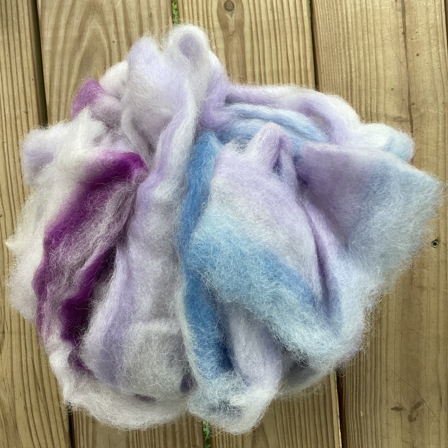 Moon Alpaca/Merino/Firestar Roving - 4 ounces