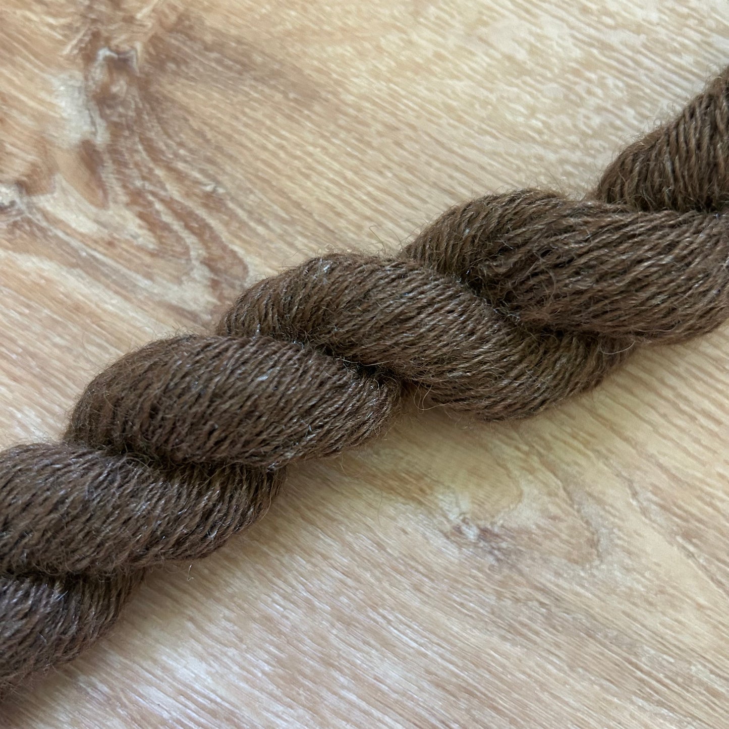 2025 Great Tennessee Yarn Tour Mini Skein — Natural Brown Alpaca, Merino & Silk Blend