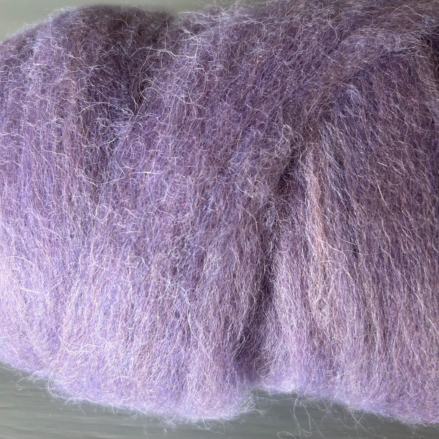 Mercy's Lilac Roving — 100% Alpaca, Dyed