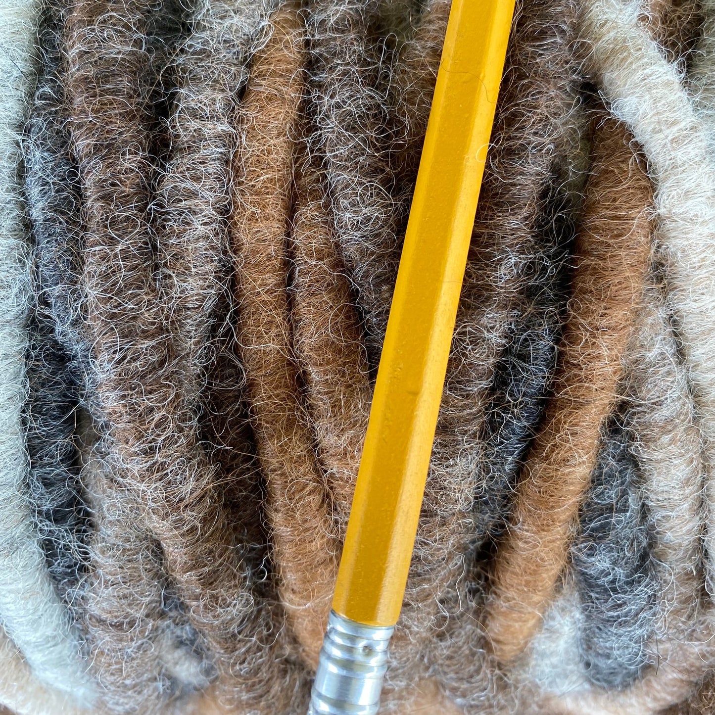 25 Yards Variegated Alpaca Rug Yarn
