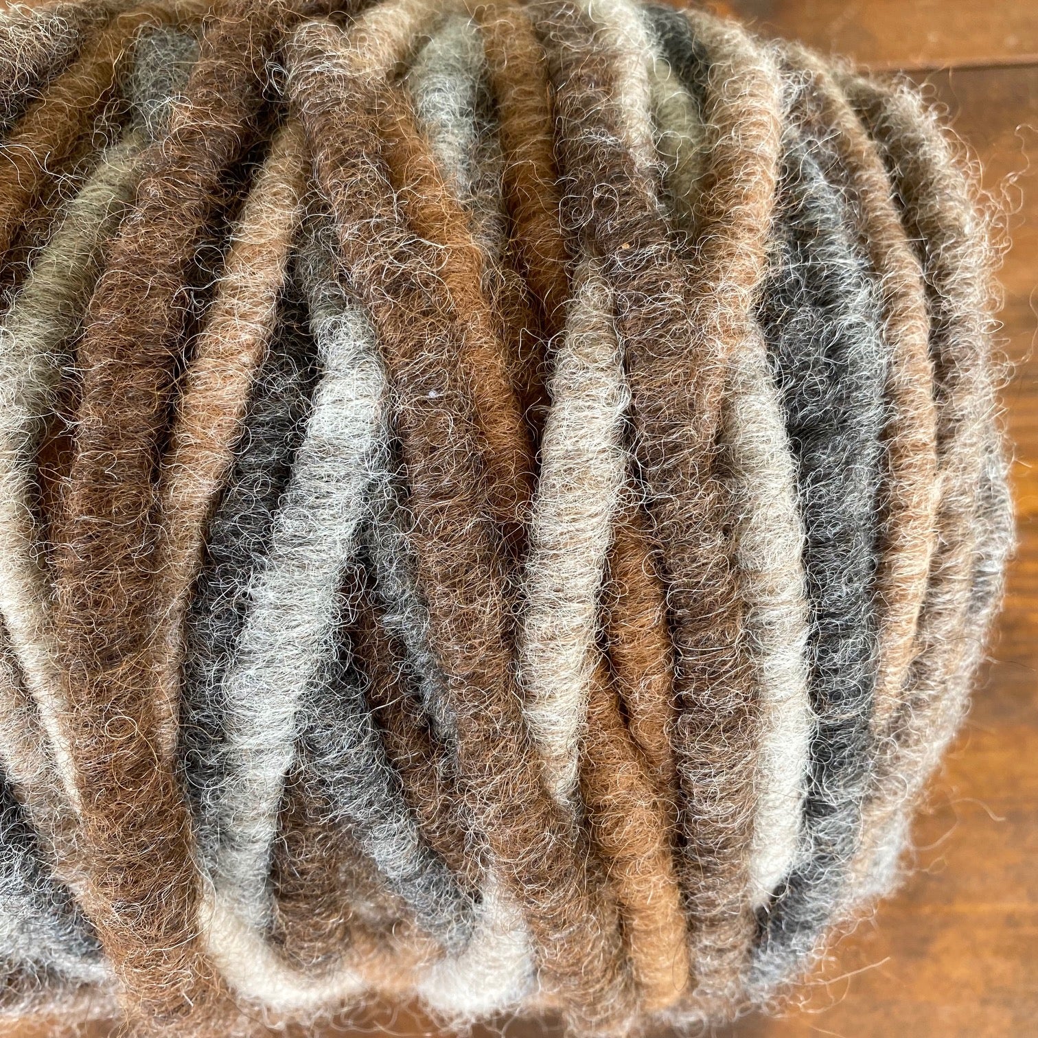 25 Yards Variegated Alpaca Rug Yarn