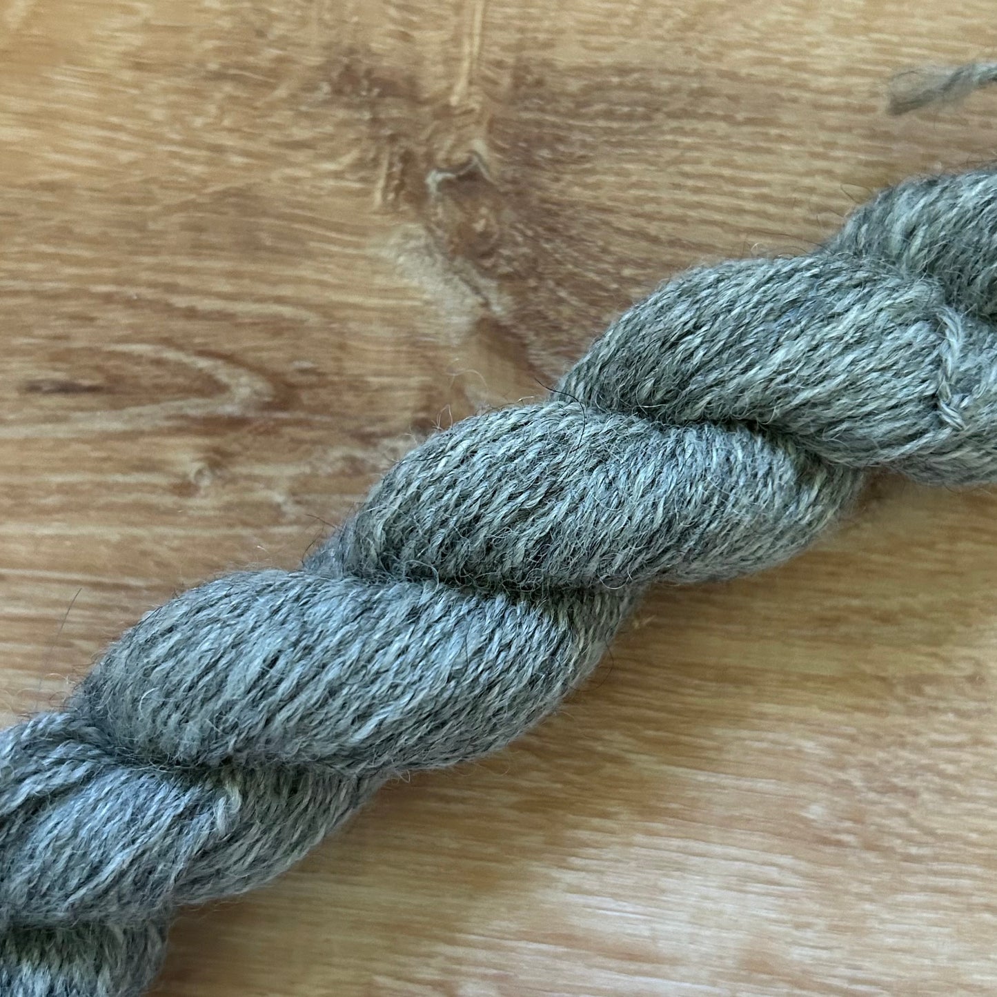 Silver Gray Alpaca Mini Skein — 100% Alpaca