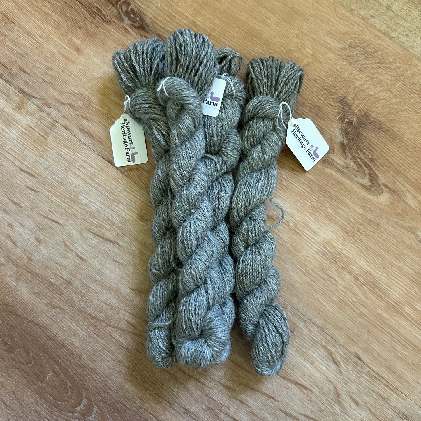 Silver Gray Alpaca Mini Skein — 100% Alpaca