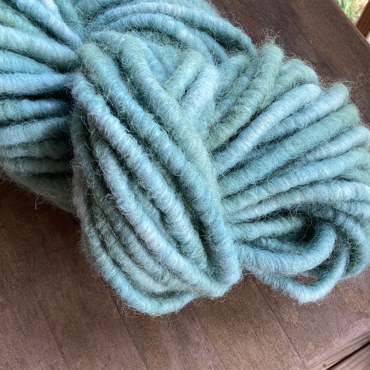 Core Spun Alpaca Rug Yarn in Blue Sage