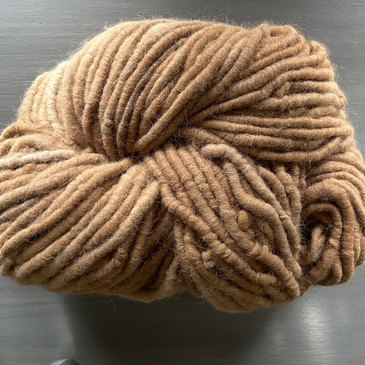 Core Spun Alpaca Rug Yarn in Light Fawn