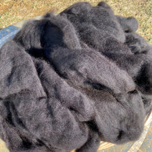 Load image into Gallery viewer, Natural Black Alpaca Roving
