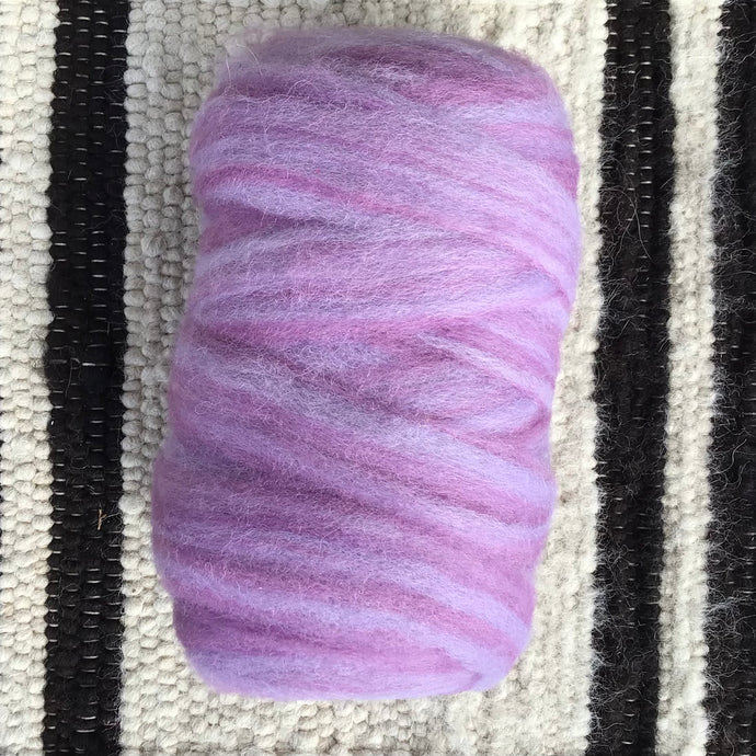 Muffet's Purple Stripe Roving