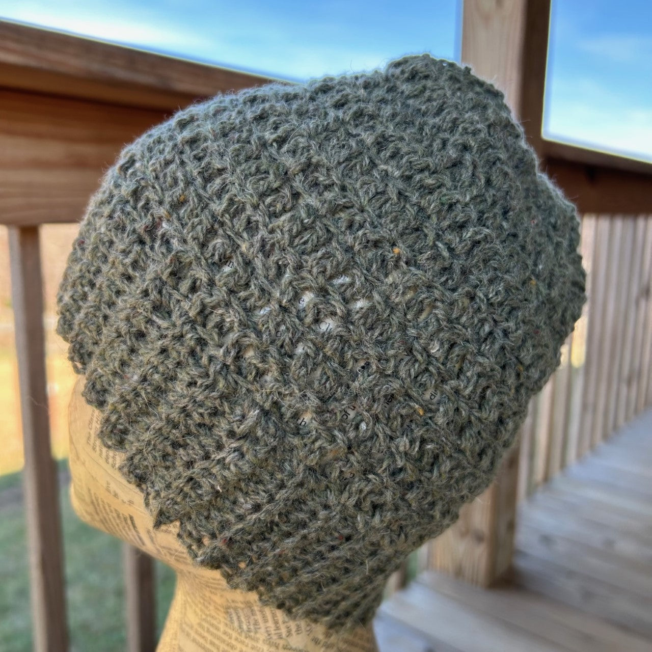 Olive Tweed Alpaca Merino Hat