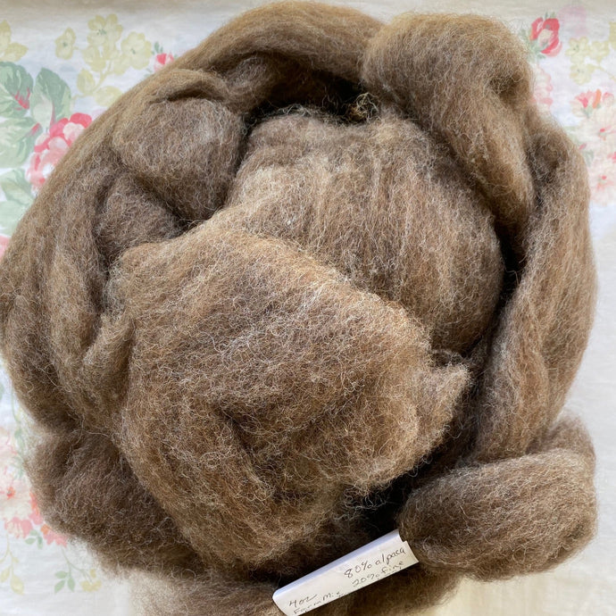 SHF Herd Blend Alpaca/Fine Wool Roving (1 pound bags)
