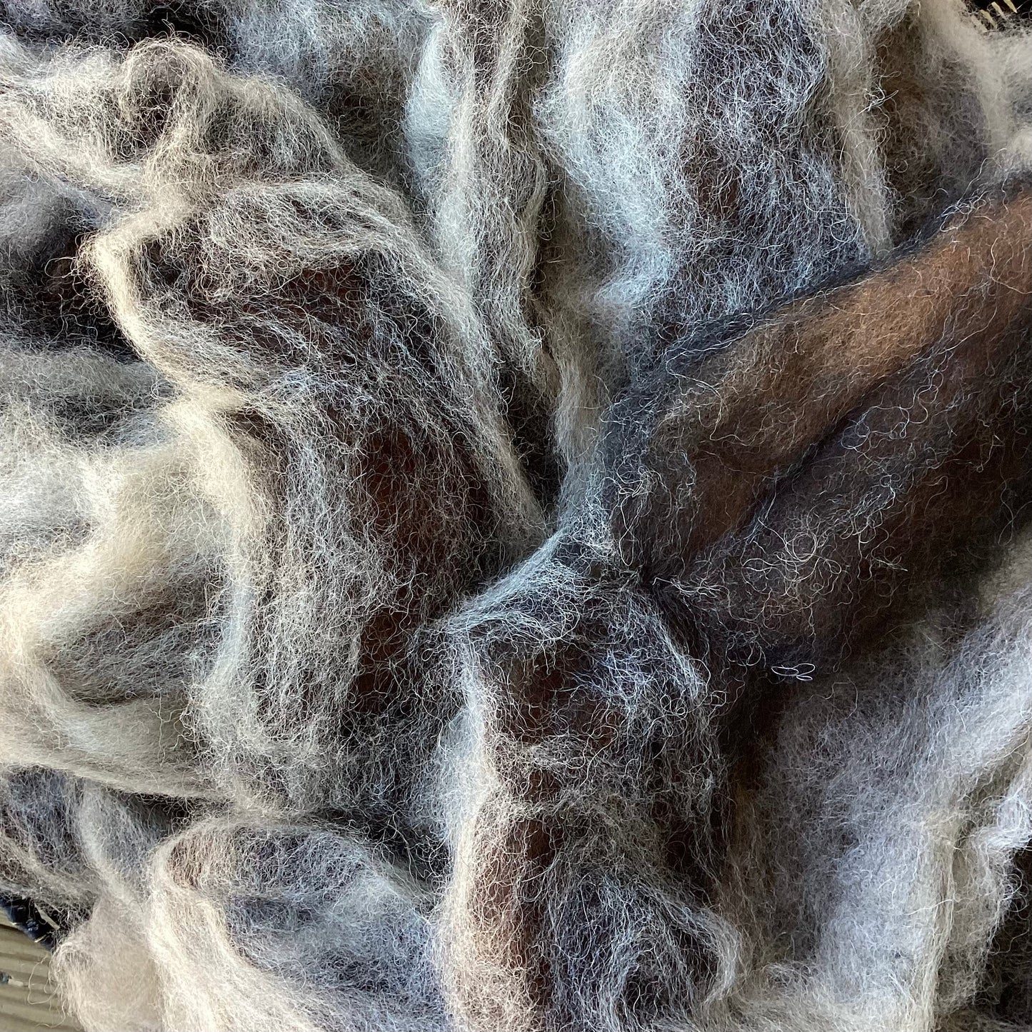 Dream Swirl Alpaca/Wool Roving - 4 ounces