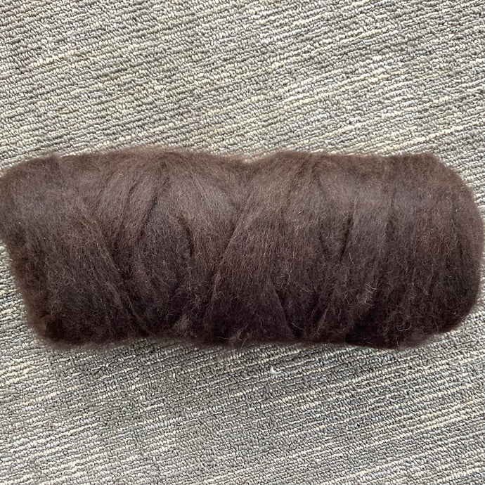 Natural Black Roving - 100% Alpaca