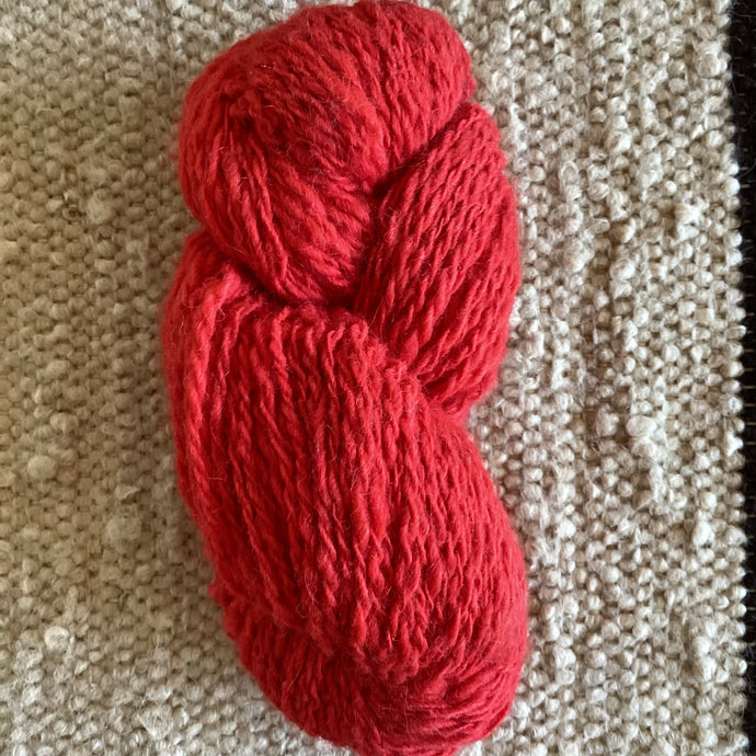 Alpaca/Wool Hand-Spun Yarn - Red