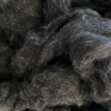Load image into Gallery viewer, Alpaca/Wool Roving - Black &amp; Charcoal Gray, 1 pound
